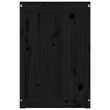 vidaXL Boîte à linge Noir 44x44x66 cm Bois massif de pin