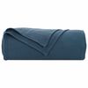 vidaXL Couvertures &agrave; jeter 6 pcs Bleu marine 200 x 150 cm Toison