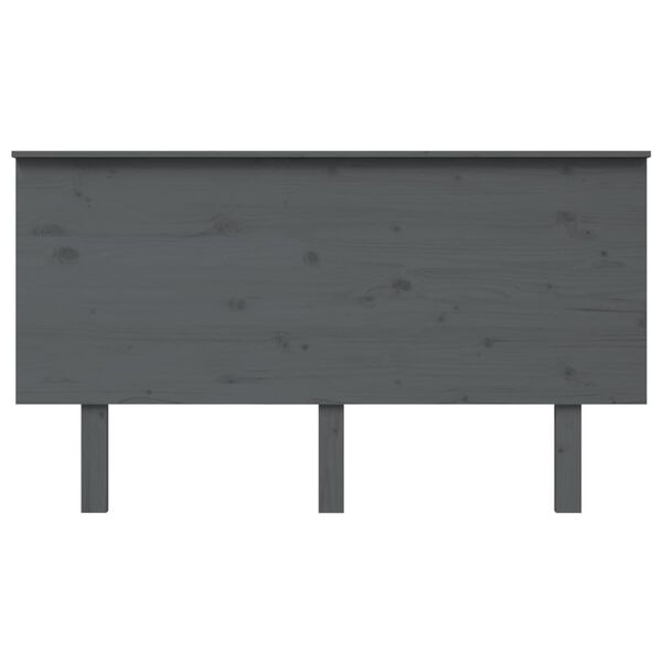 vidaXL Tête de lit Gris 144x6x82,5 cm Bois massif de pin
