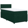 vidaXL Sommier &agrave; lattes de lit et matelas Vert fonc&eacute; 80x200 cm Velours