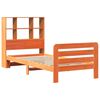 vidaXL Cadre de lit sans matelas cire marron 90x190 cm bois pin massif
