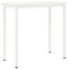 vidaXL Table de bar Blanc 110 x 55 x 105 cm Bois de pin massif