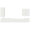 vidaXL Montage mural 6 pcs Blanc