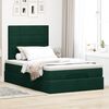 vidaXL Cadre de lit ottoman avec matelas vert fonc&eacute; 120x200 cm velours