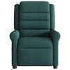 vidaXL Fauteuil inclinable Vert fonc&eacute; Tissu