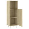 vidaXL Armoire de salle de bain Ch&ecirc;ne sonoma Bois d'ing&eacute;nierie
