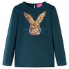 vidaXL T-shirt enfants &agrave; manches longues vert fonc&eacute; 128