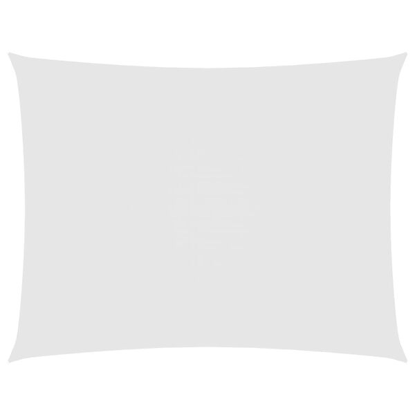 vidaXL Voile de parasol Tissu Oxford rectangulaire 5x7 m Blanc