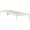 vidaXL Cadre de lit extra long sans matelas 80x220 cm bois massif pin