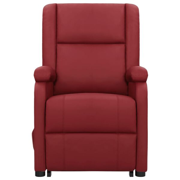 vidaXL Fauteuil de massage Rouge bordeaux Similicuir