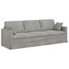 vidaXL Canap&eacute; Gris clair 228 x 78 x 80 cm Velours