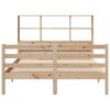 vidaXL Lit bibliothèque sans matelas 140x200 cm bois massif de pin