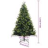 vidaXL Arbre de No&euml;l artificiel en silicone flexible 300 LEDs 240 cm