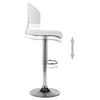 vidaXL Tabouret de bar Blanc Similicuir