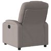 vidaXL Fauteuil inclinable Taupe Tissu