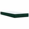 vidaXL Sommier &agrave; lattes de lit avec matelas Vert fonc&eacute; 100x200 cm