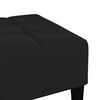 vidaXL Tabouret Noir Tissu en microfibre