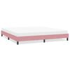 vidaXL Cadre de lit sans matelas rose 200x220 cm velours
