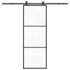 vidaXL Porte coulissante avec kit de quincaillerie 76x205 cm Verre ESG