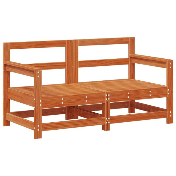 vidaXL Ensemble de salon de jardin 7 pcs Brun Cir&eacute; Pin massif