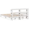 vidaXL Cadre de lit sans matelas blanc 150x200 cm bois de pin massif