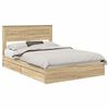 vidaXL Lit de Rangement Ch&ecirc;ne Sonoma 140 x 190 cm Bois d'ing&eacute;nierie