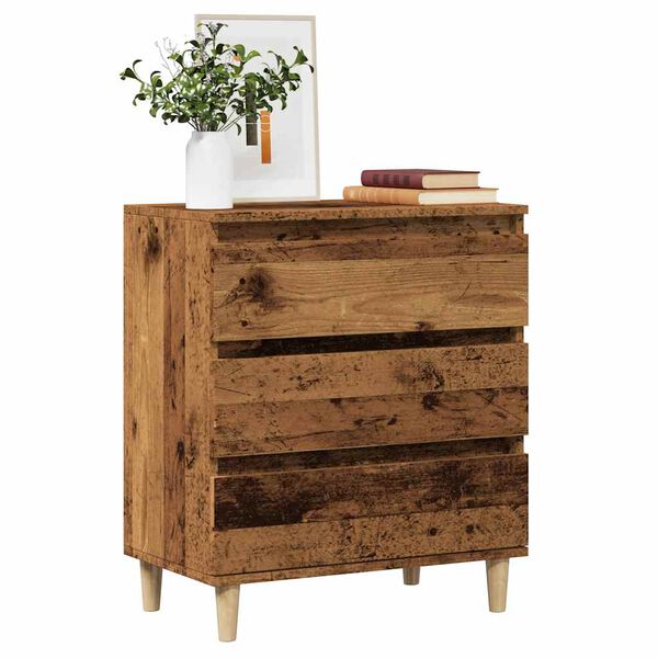 vidaXL Buffet vieux bois 60x35x70 cm bois d'ing&eacute;nierie