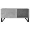 vidaXL Table basse gris béton 80x80x36,5 cm bois d'ingénierie