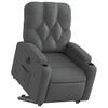 vidaXL Fauteuil inclinable électrique gris foncé tissu
