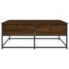 vidaXL Table basse ch&ecirc;ne marron 100x99x40 cm bois d'ing&eacute;nierie