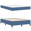 vidaXL Cadre de lit avec matelas Bleu 160 x 200 cm tissu