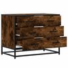 vidaXL Commode chêne fumé 70x41x56 cm bois d'ingénierie