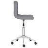 vidaXL Chaise pivotante de salle &agrave; manger Gris clair Tissu