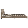 vidaXL Cadre de lit avec LED sans matelas Zadar cappuccino 180x200 cm