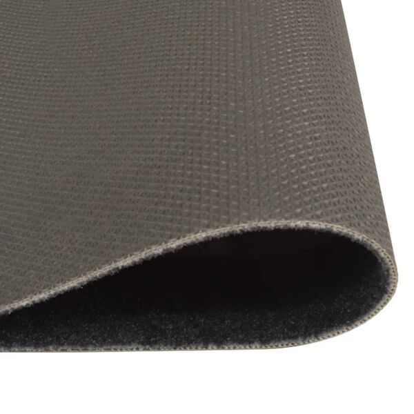 vidaXL Tapis de cuisine lavable impression café noir 45x150 cm velours