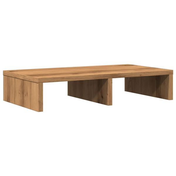 vidaXL Support de moniteur ch&ecirc;ne artisanal 50x27x10 cm bois ing&eacute;nierie