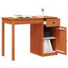 vidaXL Bureau avec tiroir Brun Cir&eacute; 100 x 50 x 74 cm Pin massif