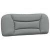 vidaXL Coussin de tête de lit Hvar gris clair 100 cm tissu