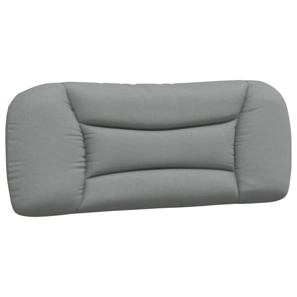 vidaXL Coussin de tête de lit Hvar gris clair 100 cm tissu