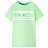 T-shirt pour enfants vert n&eacute;on 104