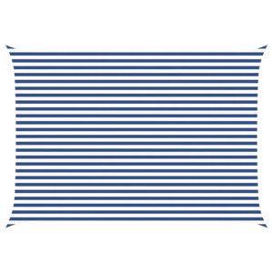 vidaXL Voile d'ombre Bleu et Blanc 5 &times; 3,5 m 100 % polyester Oxford