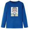 T-shirt enfants &agrave; manches longues bleu fonc&eacute; 128