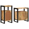 vidaXL Ensemble de mobilier de salle de bain avec étagère 2 pcs