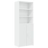vidaXL Armoire de rangement blanc 70x42,5x225 cm bois d'ing&eacute;nierie