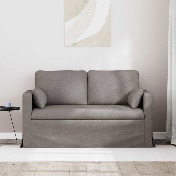 vidaXL Canap&eacute; Taupe 139 x 78 x 80 cm tissu