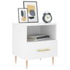 vidaXL Tables de chevet 2 pcs blanc 40x35x47,5 cm bois d&rsquo;ing&eacute;nierie