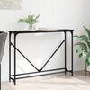 vidaXL Table console Ch&ecirc;ne noir 102 x 23 x 75 cm Bois d'ing&eacute;nierie