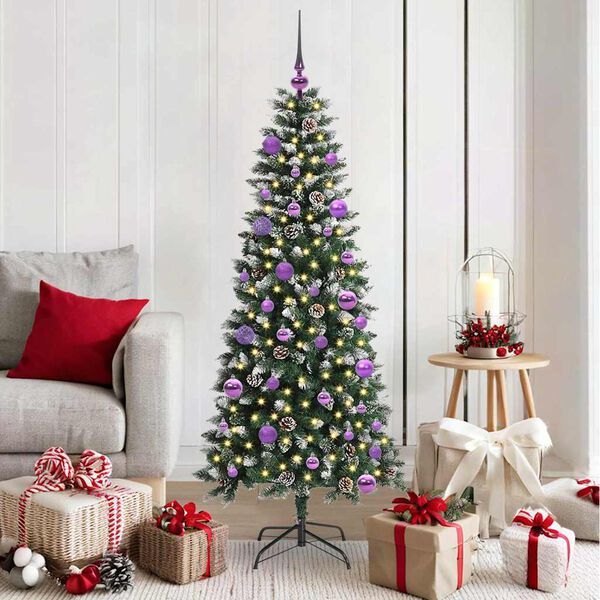 vidaXL Sapin de No&euml;l artificiel Vert 150 cm PVC, plastique et acier
