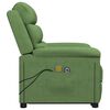 vidaXL Fauteuil de massage Vert clair Velours