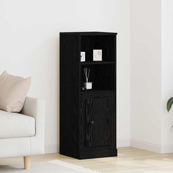 vidaXL Highboard Ch&ecirc;ne noir 36 x 35,5 x 103,5 cm Bois d'ing&eacute;nierie